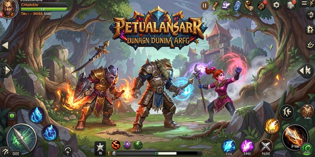Tampilan aksi mendebarkan dalam game ARPG 3446.