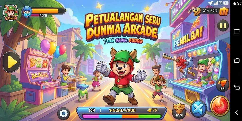 Tampilan gameplay seru dalam 47F dengan grafis menawan.