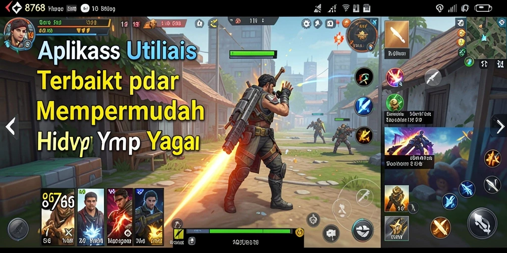 Tampilan intuitif aplikasi 8768 yang memudahkan pengguna.