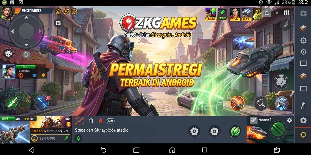 Tampilan gameplay dalam 9ZKGAMES yang mendebarkan.