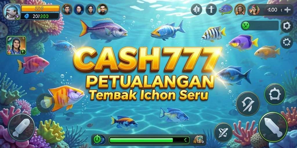 Gameplay menembak ikan yang seru dan menarik di CASH777.
