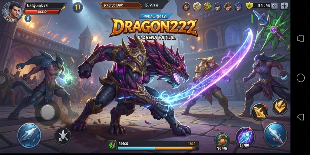 Tangkapan layar gameplay seru dari DRAGON222 dengan pertarungan mendebarkan.