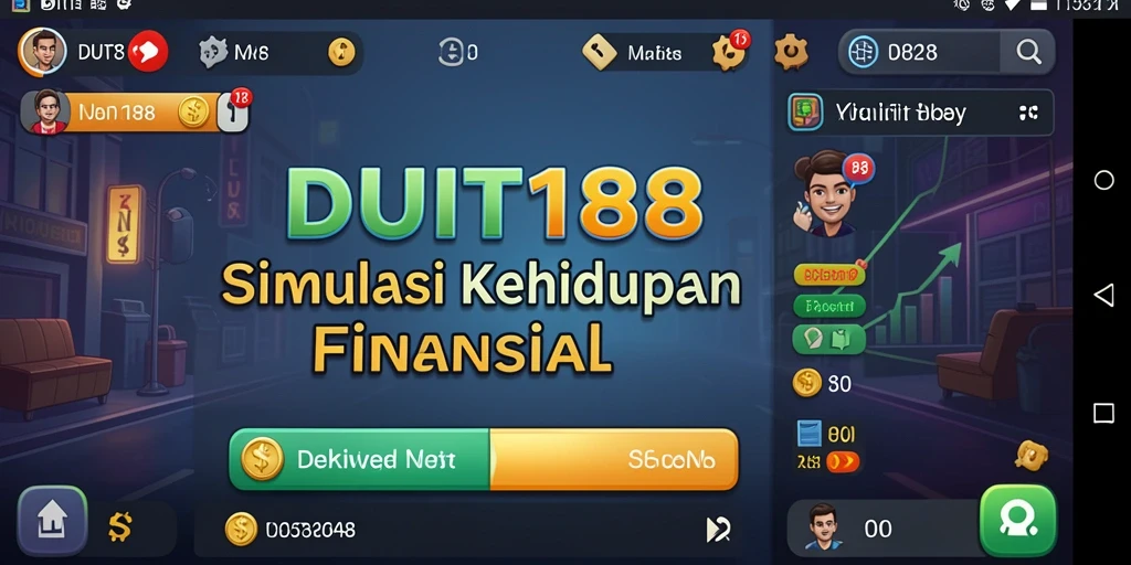 Tampilan gameplay unik yang menunjukkan tantangan pengelolaan keuangan.