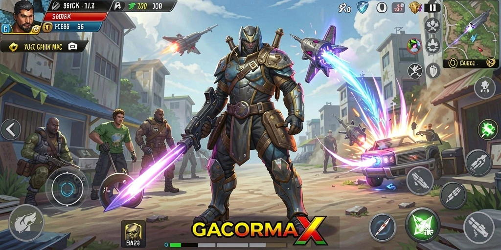 Screenshot utama GACORMAX menampilkan antarmuka aplikasi Utility yang intuitif.