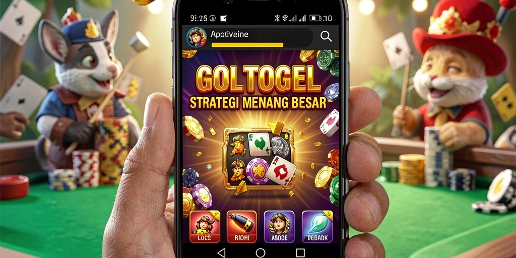 Tampilan permainan GOLTOGEL yang menarik dan mendebarkan.