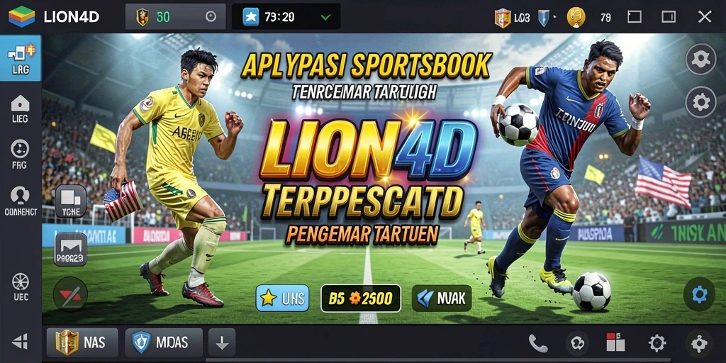 Screenshot LION4D menunjukkan tampilan antarmuka yang menarik dan interaktif.