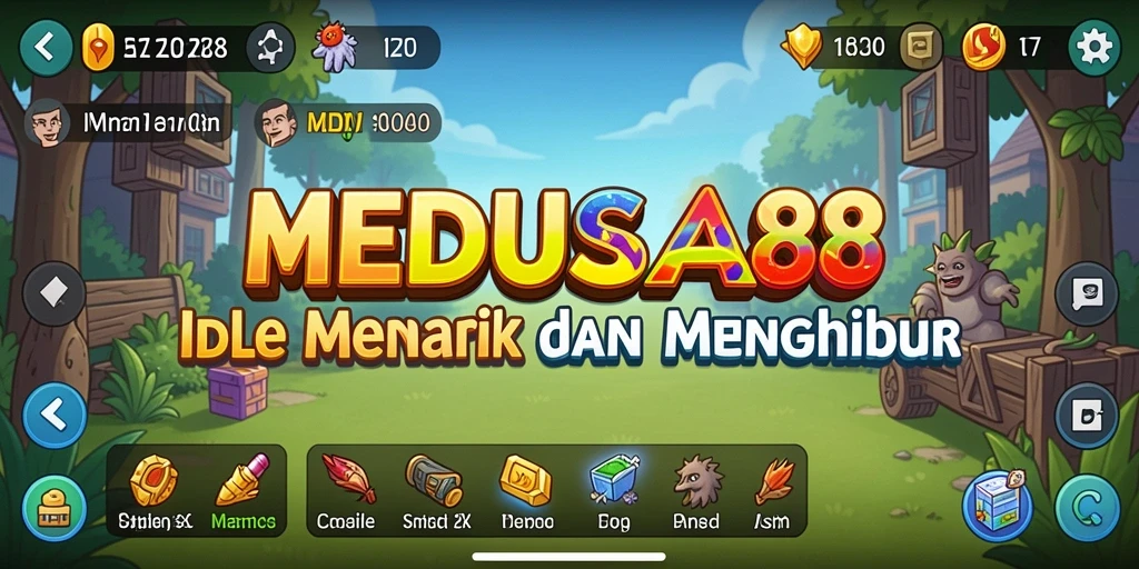 Tampilan game MEDUSA88 dengan gameplay Idle yang menarik dan menghibur.