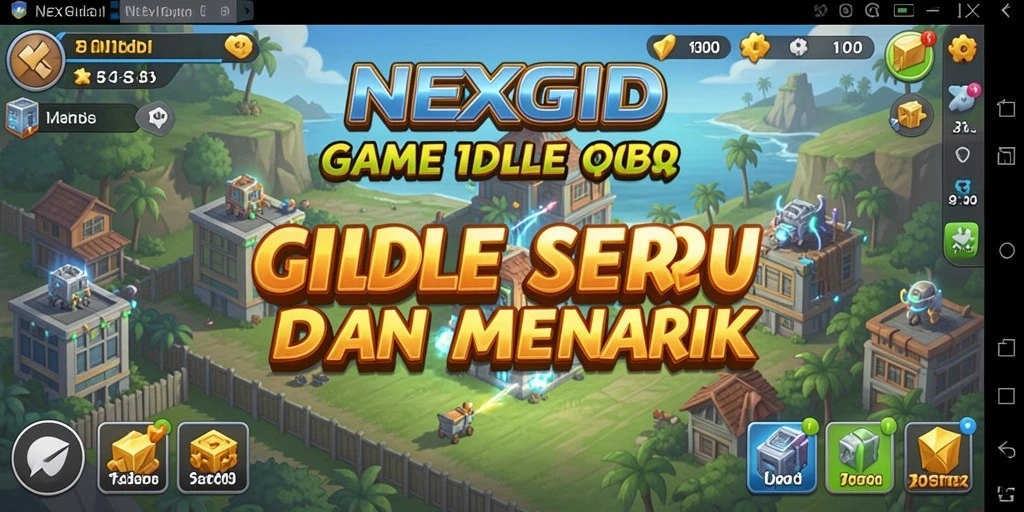 Tangkapan layar menampilkan gameplay seru dari NEXGID.
