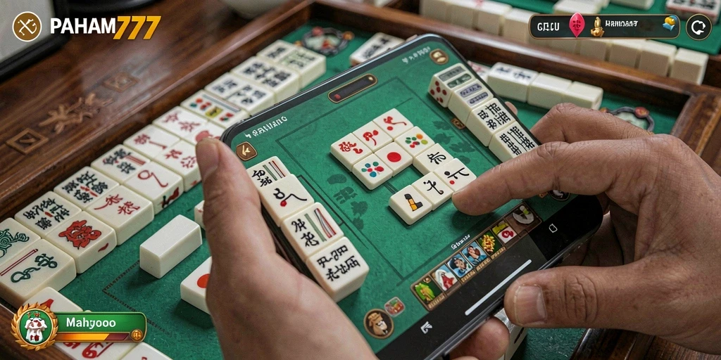 Tampilan gameplay menarik dari PAHAM777 di Mahjong.