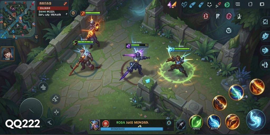 Gameplay intens dengan karakter unik di QQ222.