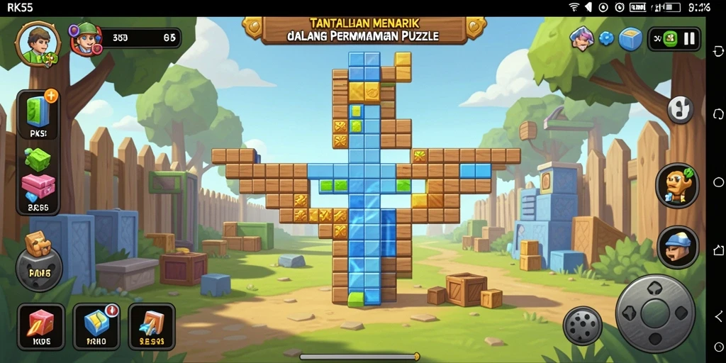 Tampilan gameplay RK55 yang menantang dan menarik.