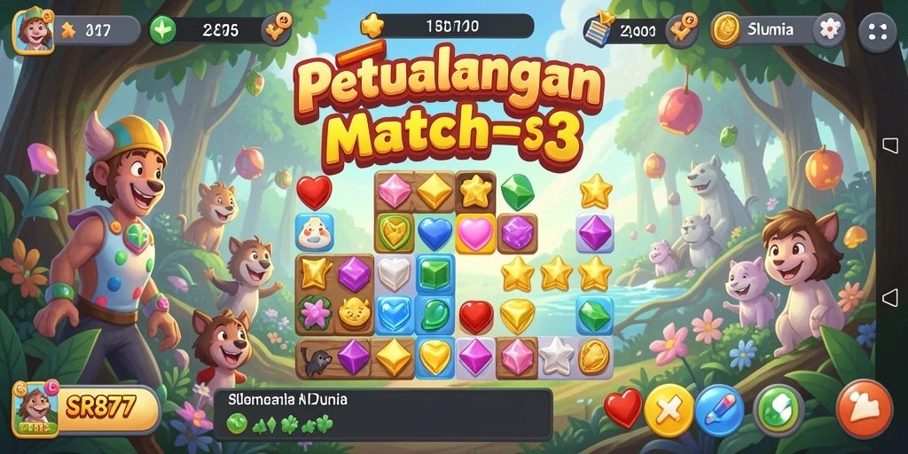 Tampilan gameplay SR877 yang penuh warna dan mengasyikkan.