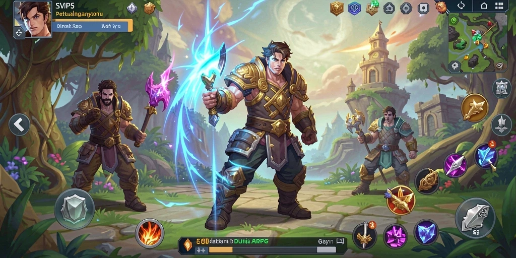 Tampilan menarik dari gameplay SVIP5 dengan aksi pertarungan yang seru.