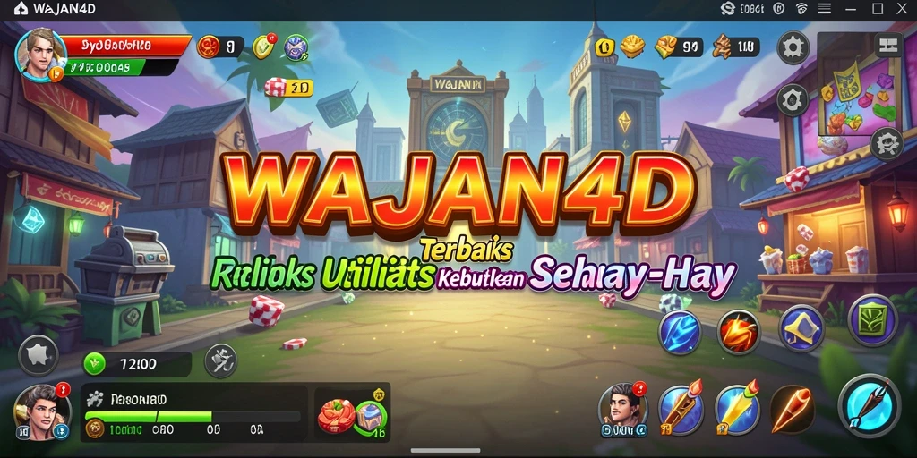 Tampilan utama WAJAN4D menunjukkan fitur pengingat dan manajemen tugas yang menarik.