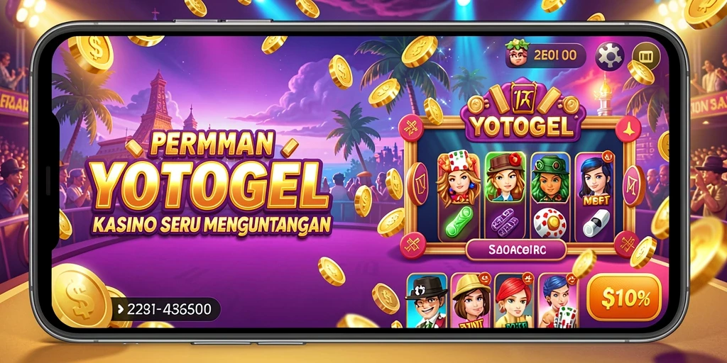 Tampilan menarik dari gameplay Kasino di YOTOGEL.